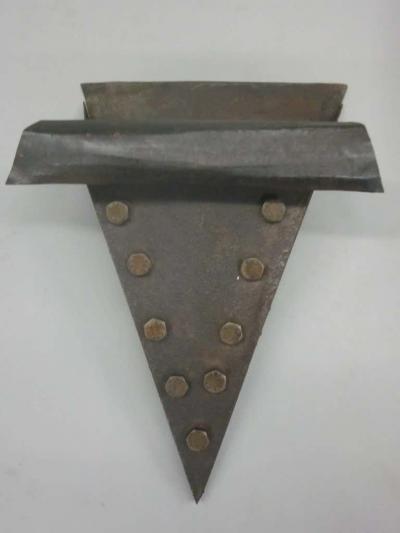 Pair of French Mid Century Modern Craftsman Brutalist Wrought Iron Sconces