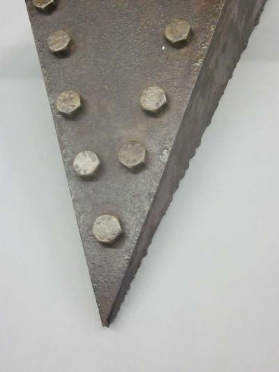 Pair of French Mid Century Modern Craftsman Brutalist Wrought Iron Sconces