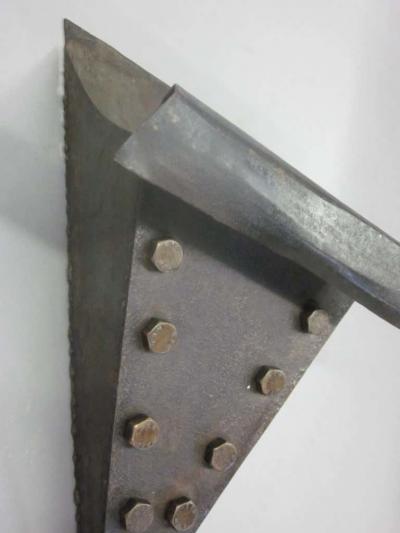 Pair of French Mid Century Modern Craftsman Brutalist Wrought Iron Sconces