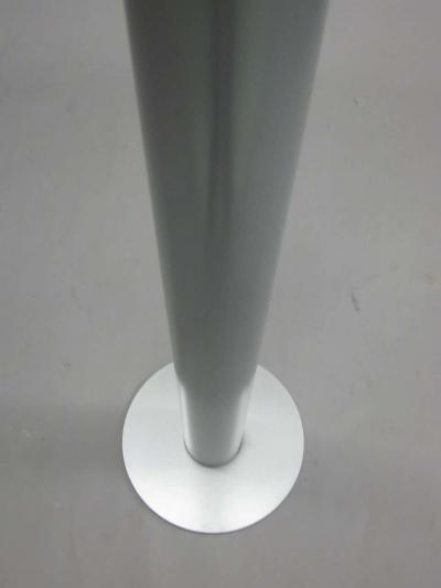 Pair of French Mid Century Modern Enameled Steel Floor Lamps 1970