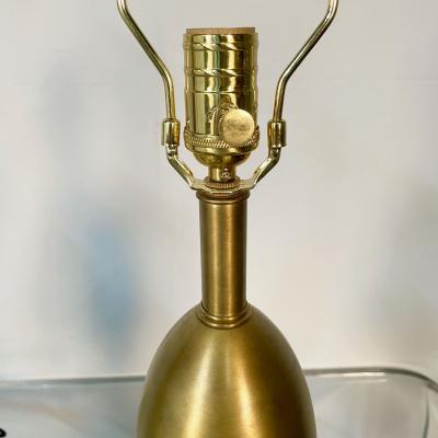 Pair of French Mid Century Modern Sculptural Bronze Table Desk Lamps