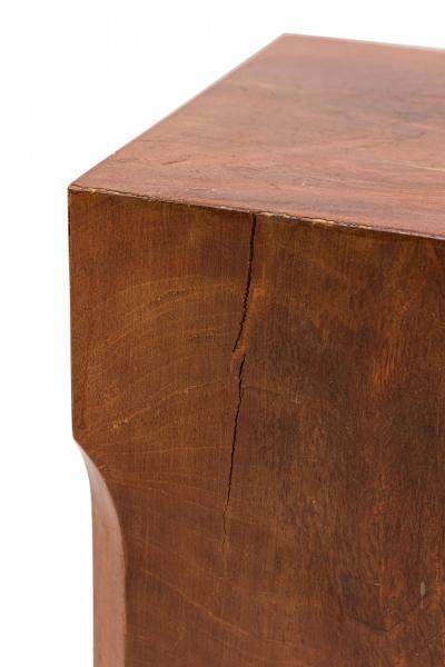 Pair of French Mid Century Square Wooden Column Pedestals