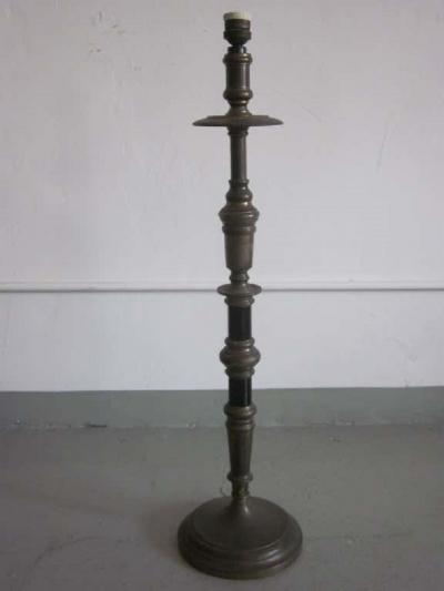 Pair of French Midcentury Neoclassical Candlestick Form Table Lamps 1930