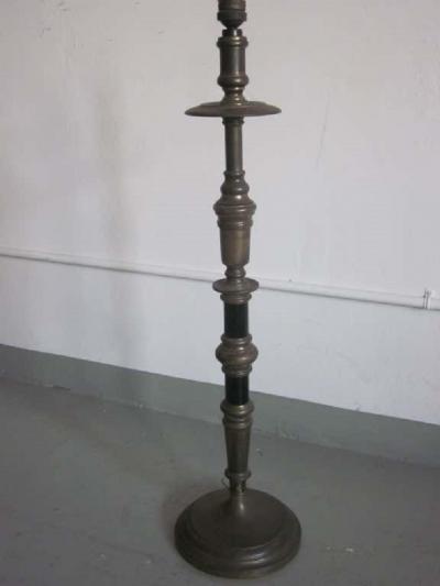 Pair of French Midcentury Neoclassical Candlestick Form Table Lamps 1930