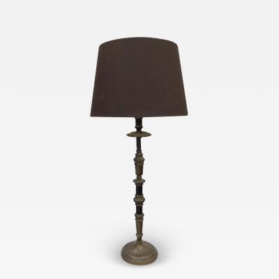 Pair of French Midcentury Neoclassical Candlestick Form Table Lamps 1930