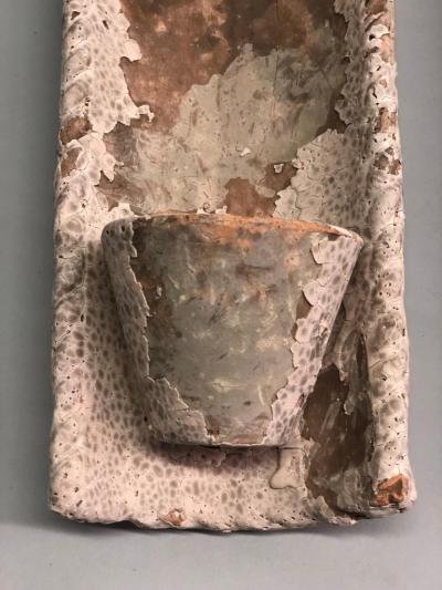 Pair of French Midcentury Rustic Terracotta Wall Sconces