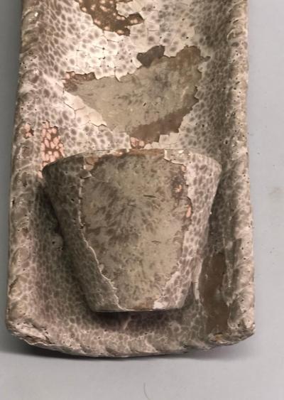 Pair of French Midcentury Rustic Terracotta Wall Sconces