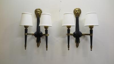 Pair of French Midcentury Sconces Maison Jansen