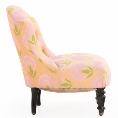 Pair of French Napoleon III Slipper Chairs C 1860 