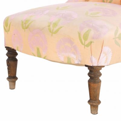 Pair of French Napoleon III Slipper Chairs C 1860 