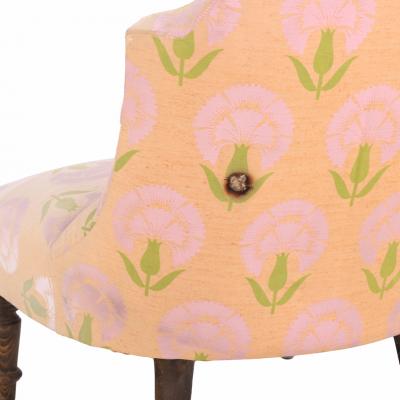 Pair of French Napoleon III Slipper Chairs C 1860 