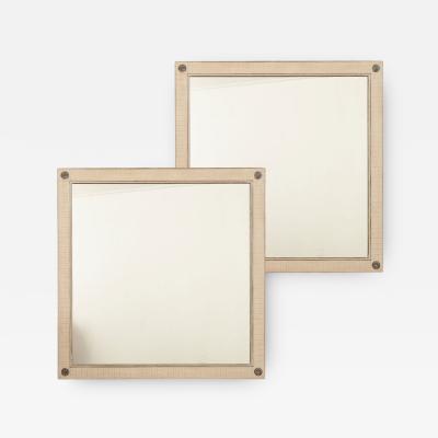 Pair of French Neoclassical Square Mirrors