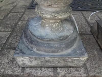 Pair of French Neoclassical Style Zinc Lamps