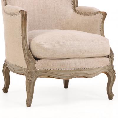 Pair of French Painted Berg res with New Upholstery C 1900