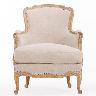 Pair of French Painted Berg res with New Upholstery C 1910