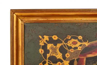 Pair of French Painted Tole Panels