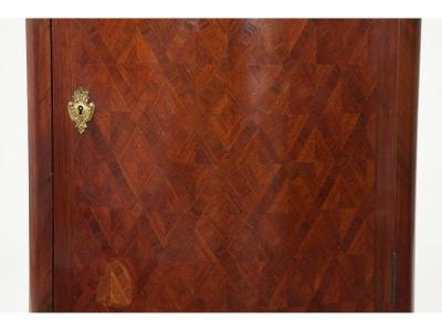 Pair of French Parquetry Ecoignures Cabinets Late 19th Century