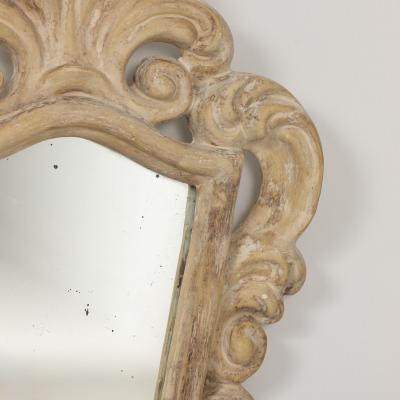 Pair of French Plaster and Lacquered Hollywood Regency Period Mirrors