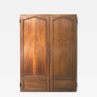 Pair of French Provincial Walnut Door Panels