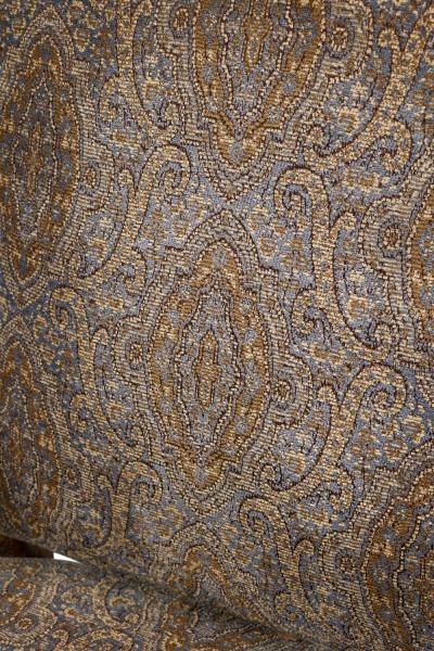 Pair of French Regence Grey Upholstered Armchairs
