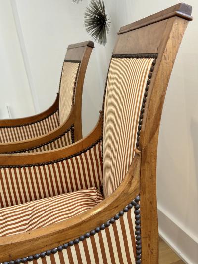 Pair of French Restauration Armchairs