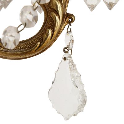 Pair of French Rococo style gilt metal sconces