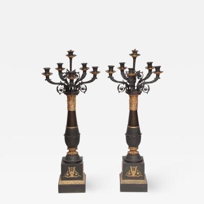 Pair of French Tall Candelabra