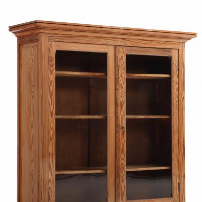 Pair of French Two Part Pitch Pine Cabinets C 1880