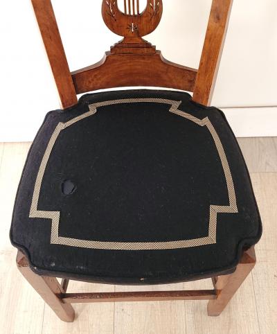 Pair of French Upholstered and Carved Side Chairs