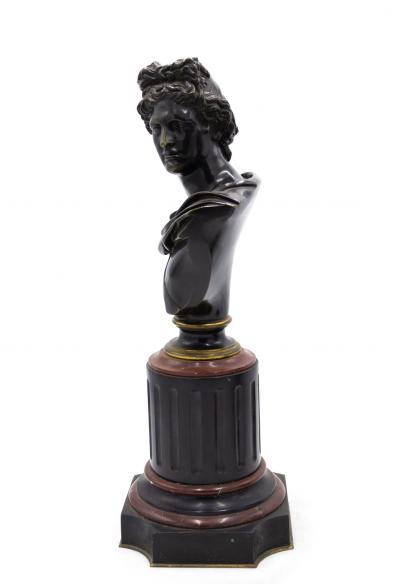Pair of French Victorian Apollo and Diana Busts