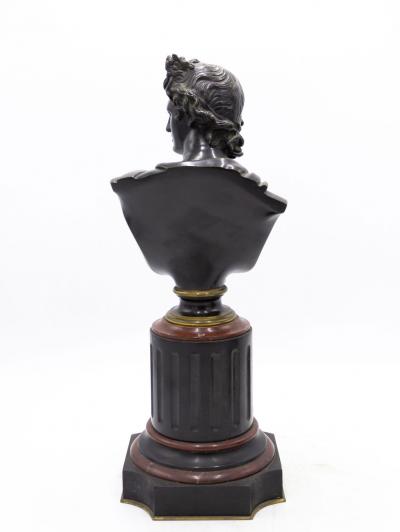 Pair of French Victorian Apollo and Diana Busts