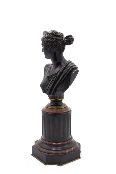 Pair of French Victorian Apollo and Diana Busts