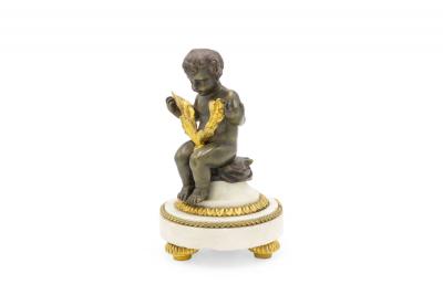 Pair of French Victorian Bronze Cupids