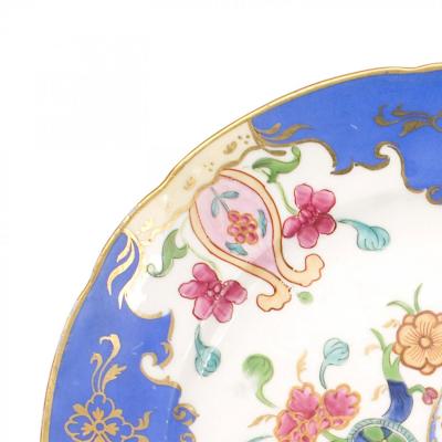 Pair of French Victorian Floral Porcelain Plates