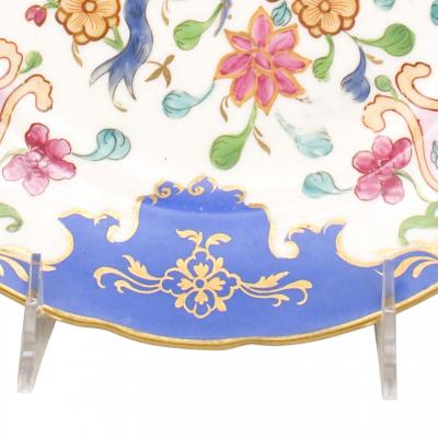 Pair of French Victorian Floral Porcelain Plates