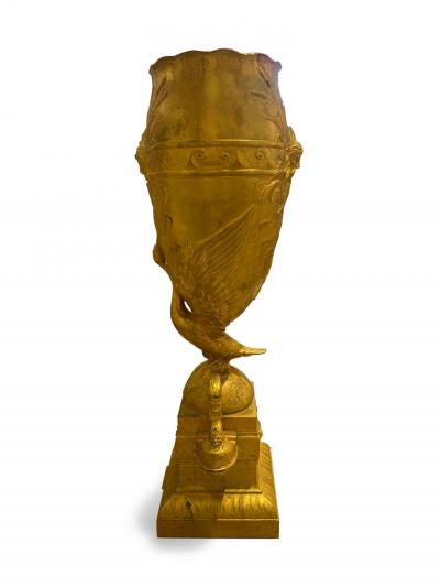 Pair of French Victorian Fugere Gilt Bronze Vases