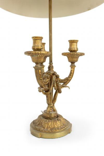 Pair of French Victorian Gilt Bronze and Tole Table Lamps