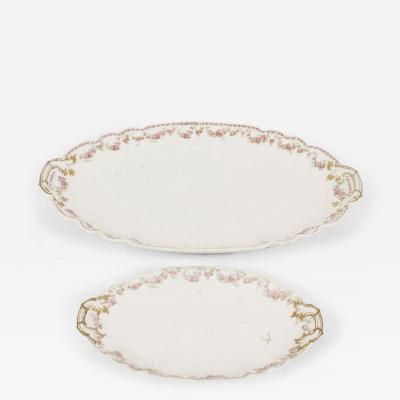 Pair of French Victorian Porcelain Serving Platters