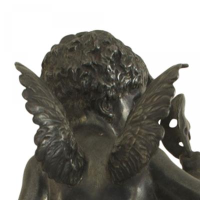 Pair of French Victorian Silver Cupid Figures
