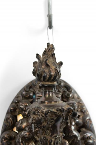 Pair of French Victorian Silver Plate Filigree Wall Sconces