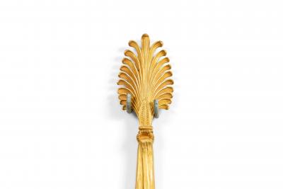 Pair of French Victorian Style Bronze Dore 3 Tier Wall Sconces