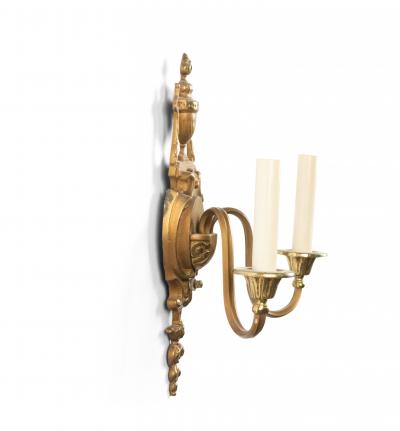 Pair of French Victorian Style Bronze and Copper Wall Sconces