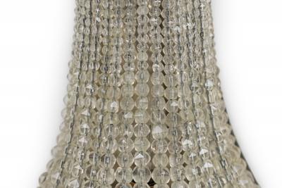 Pair of French Victorian Style Bronze and Crystal Wall Lights Sconces