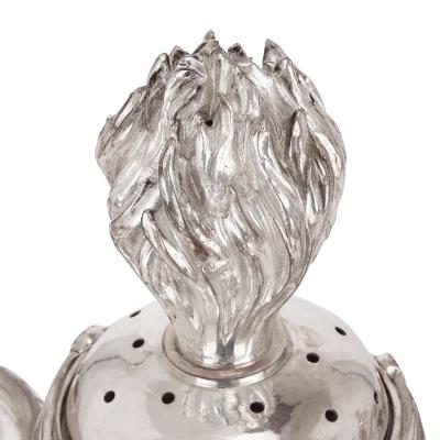 Pair of French antique silver plated candelabra