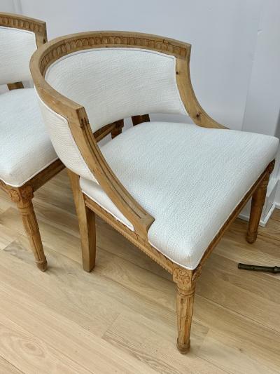 Pair of French klismos chairs
