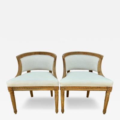 Pair of French klismos chairs