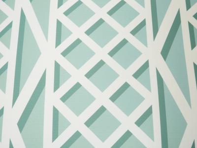 Pair of French vintage outdoor ottomans poufs reupholstered 1970s