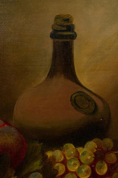 Pair of Fruit with a Jug Still Life Paintings
