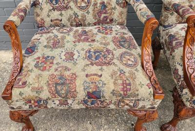 Pair of Gainsborough Library Chairs in the Irish Georgian Style