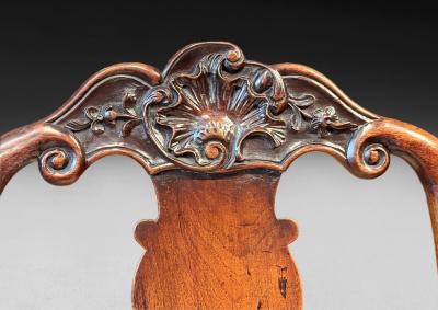 Pair of George I Period Walnut Chairs